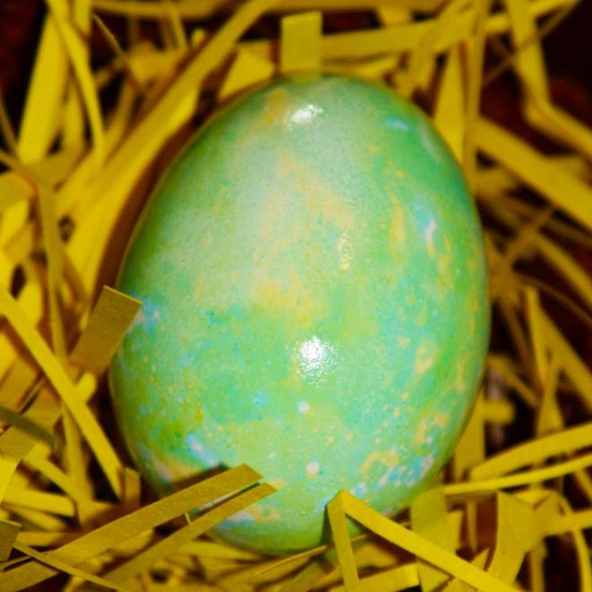 Food Color Marbled Egg