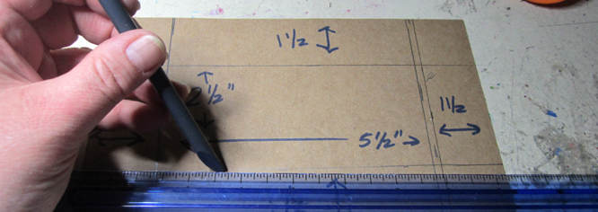 ruler cardboard safe book binding craft
