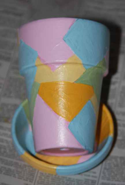 clay pot painting for kids